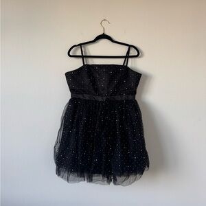 Elegant Black Kids Dress with Sequins